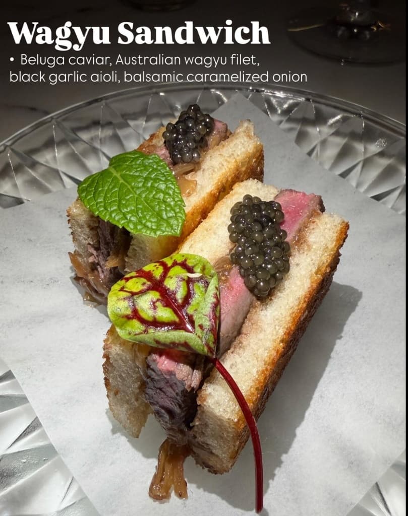 Chef creation with TBGC caviar